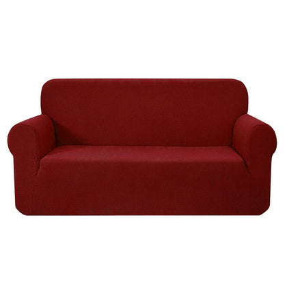 Artiss High Stretch Sofa Cover Couch Protector Slipcovers 3 Seater Burgundy