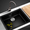 Cefito Stone Kitchen Sink 460X410MM Granite Under/Topmount Basin Bowl Laundry Black