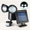 4X 22 LED Solar Powered Dual Light Security Motion Sensor Flood Lamp Outdoor