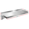 Stainless Steel Wall Shelf Kitchen Shelves Rack Mounted Display Shelving 600mm