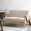 Artiss 2 Seater Fabric Sofa Chair - Beige