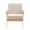 Artiss Fabric Dining Armchair - Beige