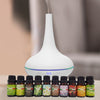 Milano Aroma Diffuser Set With 10 Pack Diffuser Oils Humidifier Aromatherapy - White