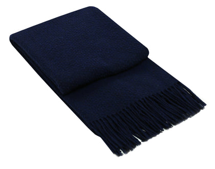 Soho Throw - Wool Blend - Navy