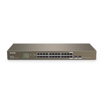 Tenda TEG1024F 24-Port Gigabit Unmanaged Switch with 2 SFP Slots