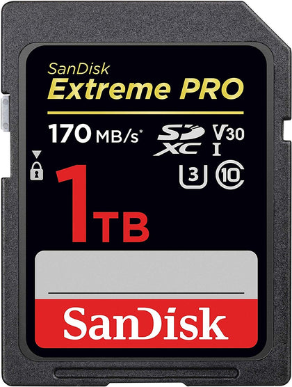 SanDisk SDSDXXY-1T00-GN4IN Extreme Pro UHS-I SDXC Memory Card, 1TB, 170MBS/V30