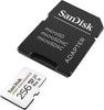 SANDISK HIGH ENDURANCE MICROSDHC CARD SQQNR 256G UHS-I C10 U3 V30 100MB/S R 40MB/S W SD ADAPTOR SDSQQNR-256G-GN6IA