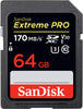 SANDISK SDSDXXY-064G-GNCIN SDXC Extreme Pro V30 4K/UHD UHS-I/U3 170MB