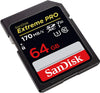 SANDISK SDSDXXY-064G-GNCIN SDXC Extreme Pro V30 4K/UHD UHS-I/U3 170MB