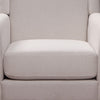 Armchair in Beige Colour Lounge Accent Chair Upholstered Fabric with Wooden leg