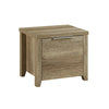 Alice 5 Pieces Bedroom Suite Natural Wood Like MDF Structure Double Size Oak Colour Bed, Bedside Table, Tallboy & Dresser