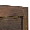 Coffee Table Solid Acacia Wood & Veneer 1 Drawers Storage Chocolate Colour