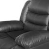 3+2+1 Seater Recliner Sofa In Faux Leather Lounge Couch in Black