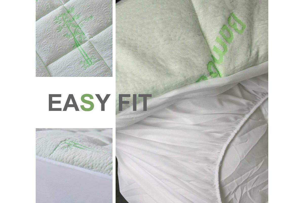 Luxton Queen Size Bamboo Mattress Topper 800GSM