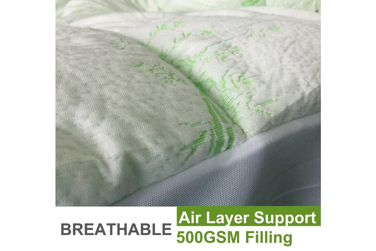 Luxton Queen Size Bamboo Mattress Topper 800GSM