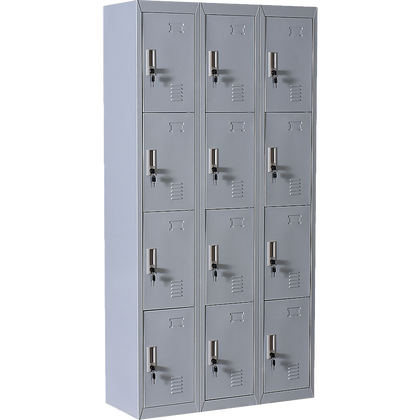 Twelve-Door Office Gym Shed Storage Locker