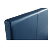 Single PU Leather Bed Frame Blue