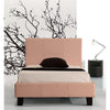 Single PU Leather Bed Frame Pink