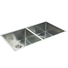 865x440mm Handmade Stainless Steel Undermount / Topmount Kitchen Sink with Waste