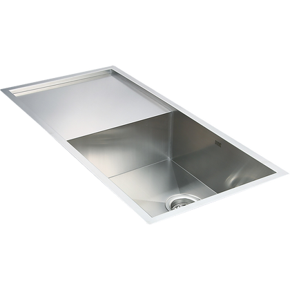 960x450mm Handmade Stainless Steel Undermount / Topmount Kitchen Sink with Waste