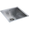 440x440mm Handmade Stainless Steel Undermount / Topmount Kitchen Laundry Sink with Waste