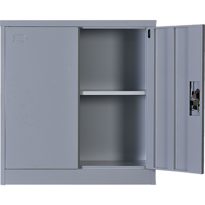 Two-Door Shelf Office Gym Filing Storage Locker Cabinet Safe