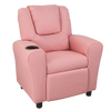 PU Leather Kids Recliner with Drink Holder