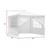 3x3m Gazebo Outdoor Marquee Tent Canopy White