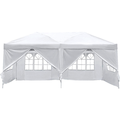 3x6m Gazebo Outdoor Marquee Tent Canopy White