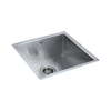 440x440mm Handmade Stainless Steel Undermount / Topmount Kitchen Laundry Sink with Waste