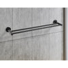 Single Classic Towel Bar Rail Bathroom Electroplated Matte Black Finish