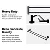 Single Classic Towel Bar Rail Bathroom Electroplated Matte Black Finish