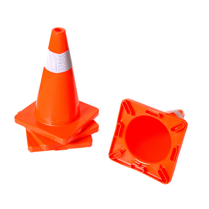 4pcs 45cm Road Traffic Cones Reflective Overlap Parking Emergency Safety Cone