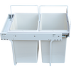 Pull Out Bin Kitchen Double Dual Slide Garbage Rubbish Waste 2X20L