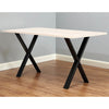 X Shaped Table Bench Desk Legs Retro Industrial Design Fully Welded