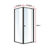 Semi Frameless Shower Screen (74~82)x 195cm & (77~80)x 195cm Side AS/NZS Glass