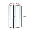 Semi Frameless Shower Screen (98~106)x 195cm & (77~80)x 195cm Side AS/NZS Glass