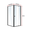 Semi Frameless Shower Screen (82~90)x 195cm & (98~101)x 195cm Side AS/NZS Glass