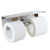 Stainless Steel Double Toilet Paper Holder Towel Roll Tissue Rack Storage Shelf