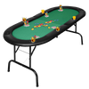 185cm 8 Player Folding Poker Blackjack Table with Cup Holder