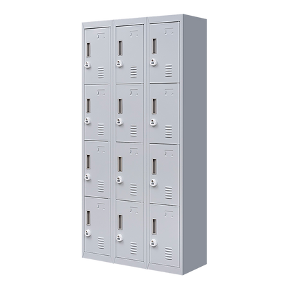 12-Door Locker for Office Gym Shed School Home Storage