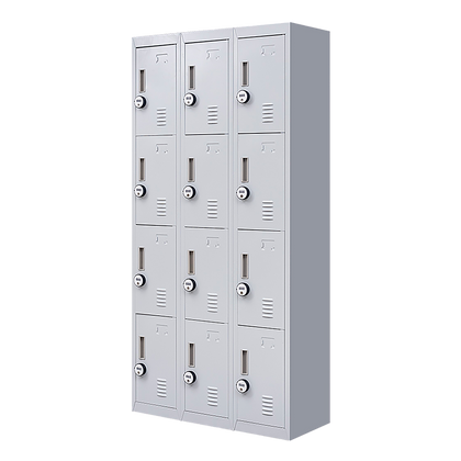 12-Door Locker for Office Gym Shed School Home Storage