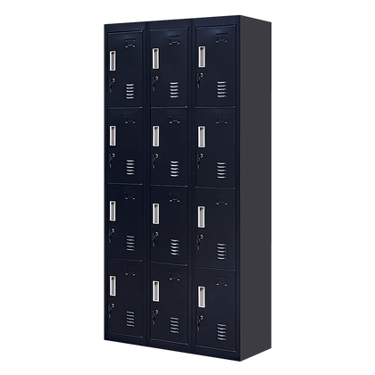 12-Door Locker for Office Gym Shed School Home Storage