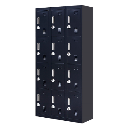 12-Door Locker for Office Gym Shed School Home Storage