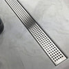 1000mm Bathroom Shower Stainless Steel Grate Drain w/Centre outlet Floor Waste Square Pattern