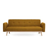 Nicholas 3-Seater Yellow Foldable Sofa Bed