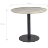 Tyler Black Mid-Century Design Round Dining Table