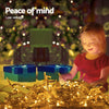 Jingle Jollys 500 LED Solar Powered Christmas Icicle Lights 20M Outdoor Fairy String Party Warm White