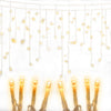 Jingle Jollys 500 LED Solar Powered Christmas Icicle Lights 20M Outdoor Fairy String Party Warm White