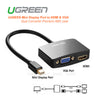 UGreen 4K Mini DisplayPort to HDMI / VGA Adapter - Black (10439)